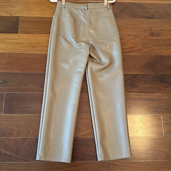 Aritzia Wilfred Melina 2 Brown Camel Tan Faux Leather Pants - Picture 4 of 4
